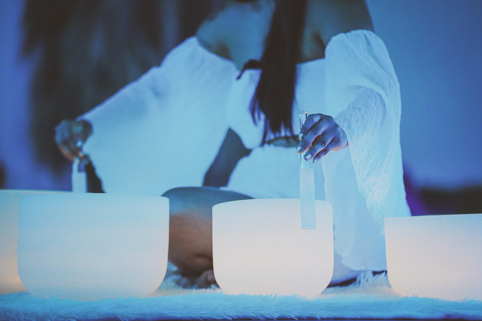 Therapeutic sound session at The Healing Tree Collective