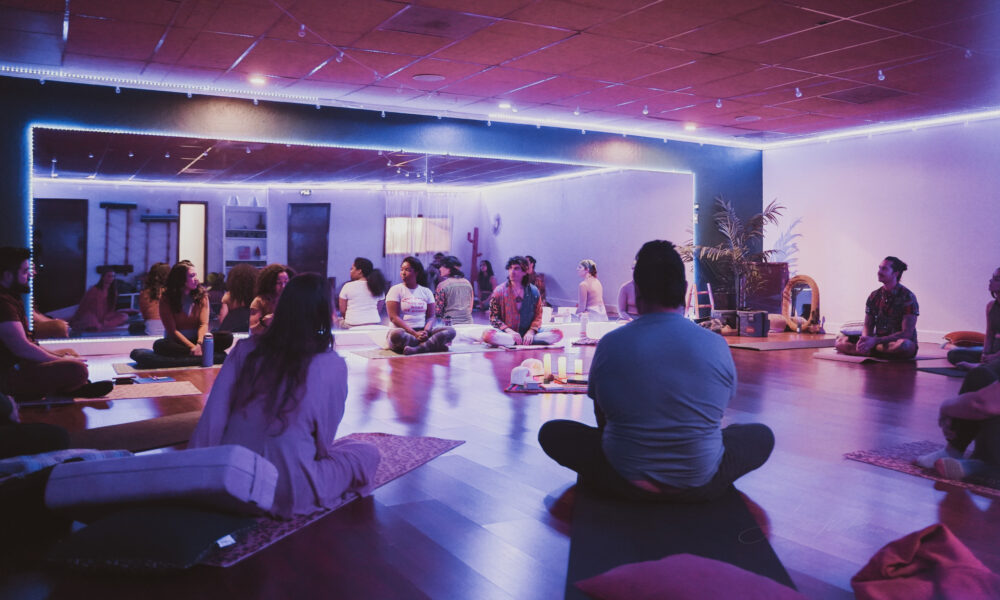 community group class at the healing tree collective in tempe, az