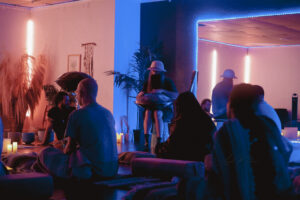 Sound bath at The Healing Tree Collective in Tempe, Arizona