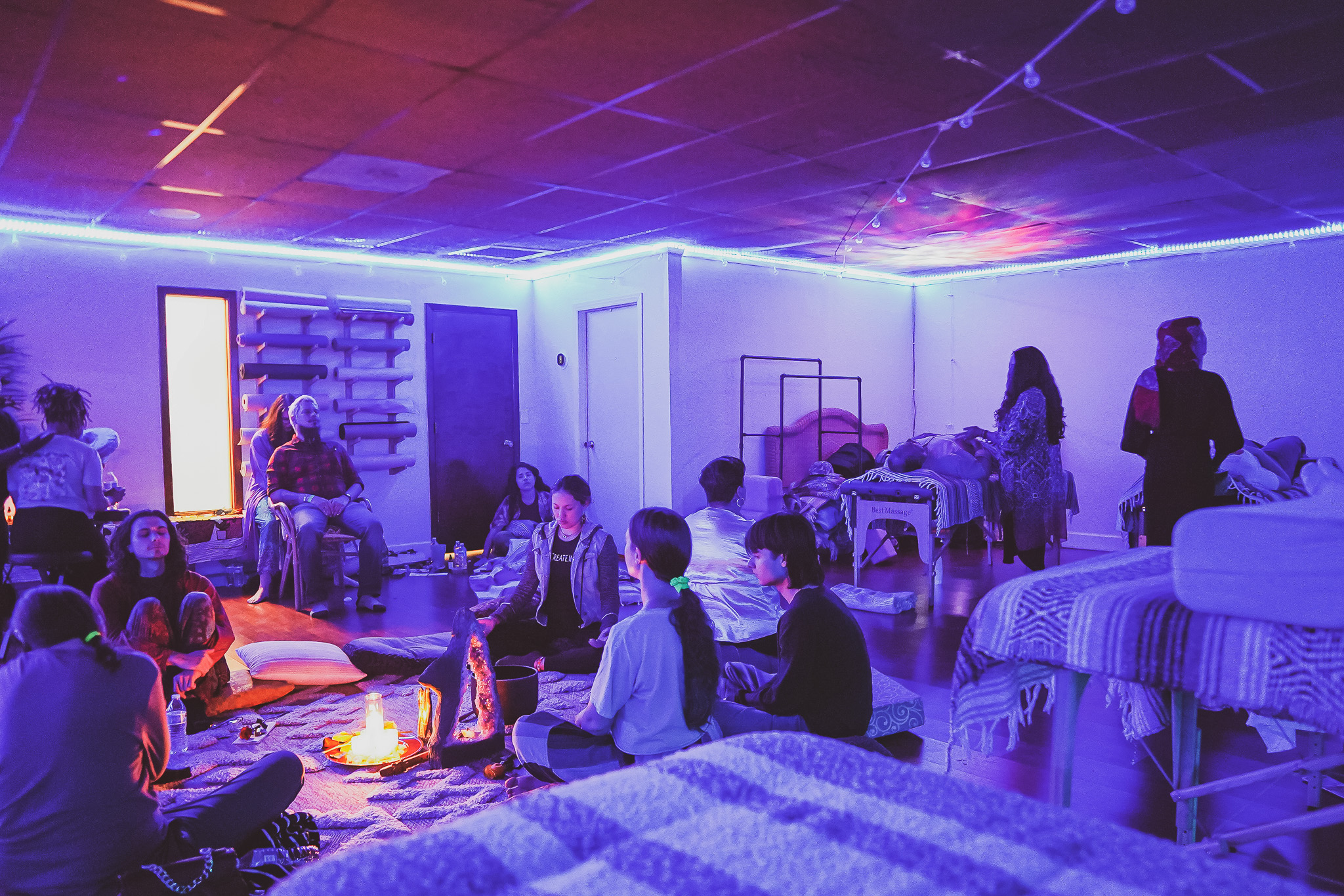 calming anxiety with guided meditation at The Healing Tree Collective