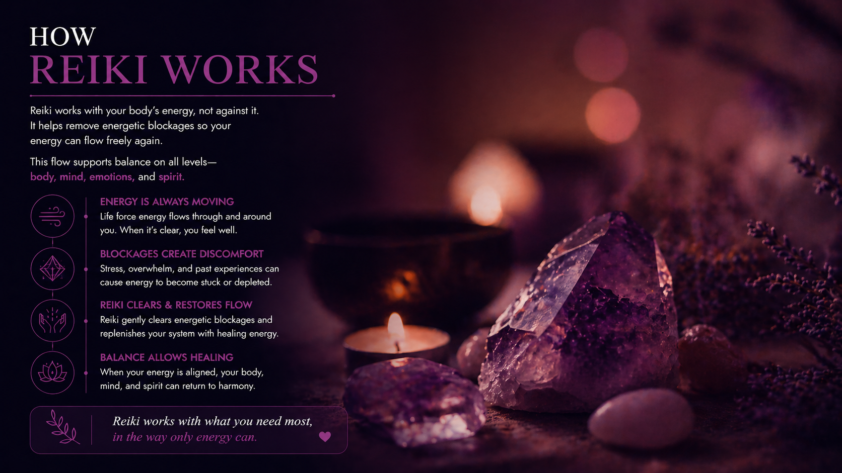 Reiki energy healing explained in plain language