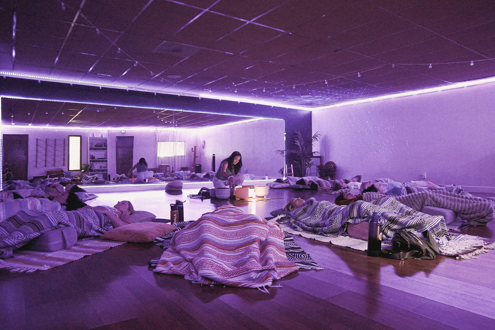 strangers connecting through a shared wellness experience in Tempe Arizona