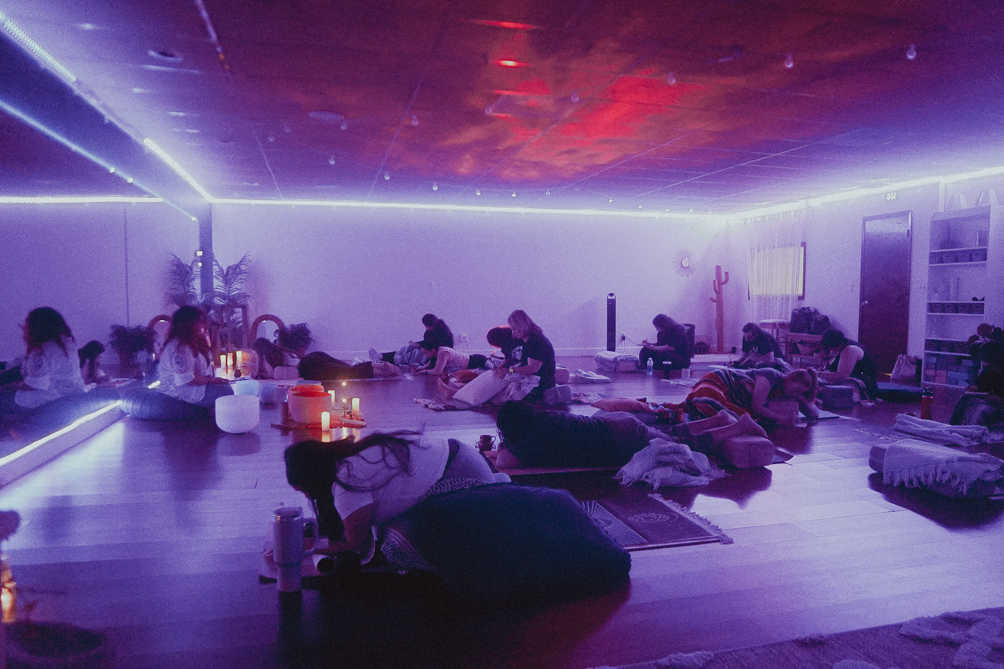 corporate sound healing or meditation session for team support